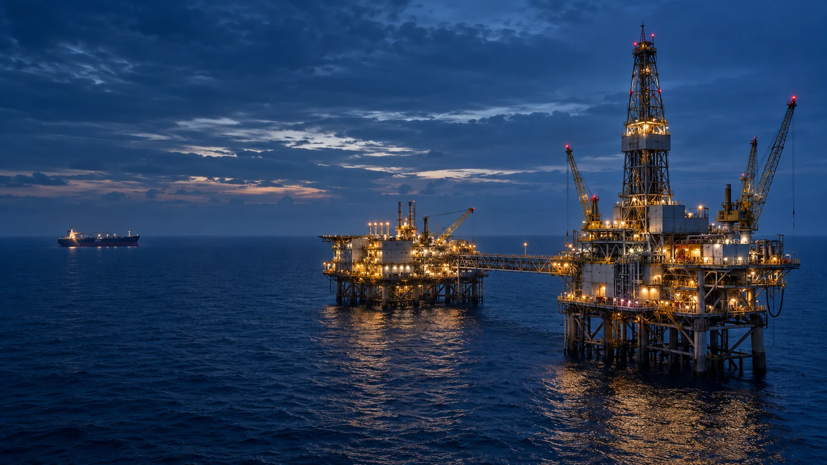 Illustrative gas & energy infrastructure industry scene